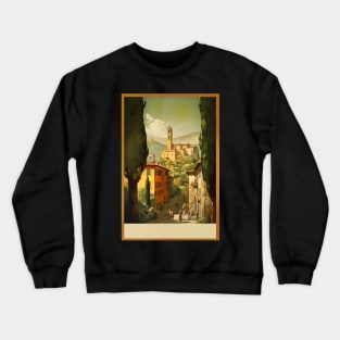 Vintage Travel Poster of the Italy Crewneck Sweatshirt